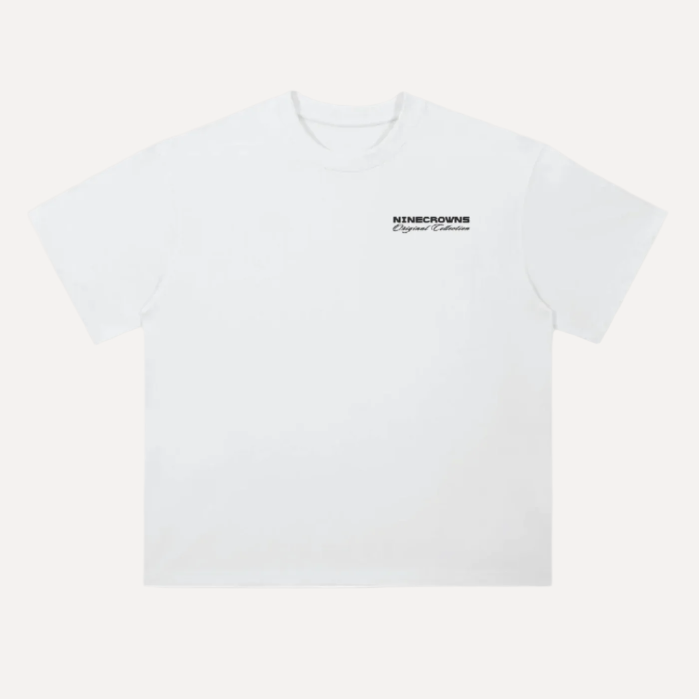 The Code white heavyweight boxy oversized T-shirt