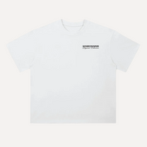 The Code white heavyweight boxy oversized T-shirt