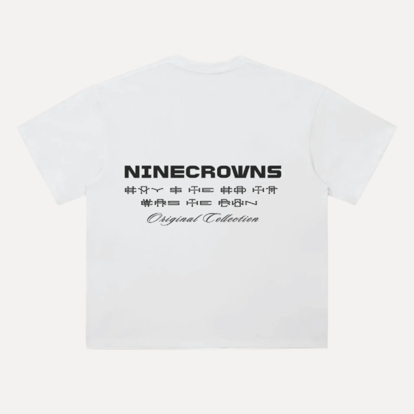 The Code white heavyweight boxy oversized T-shirt