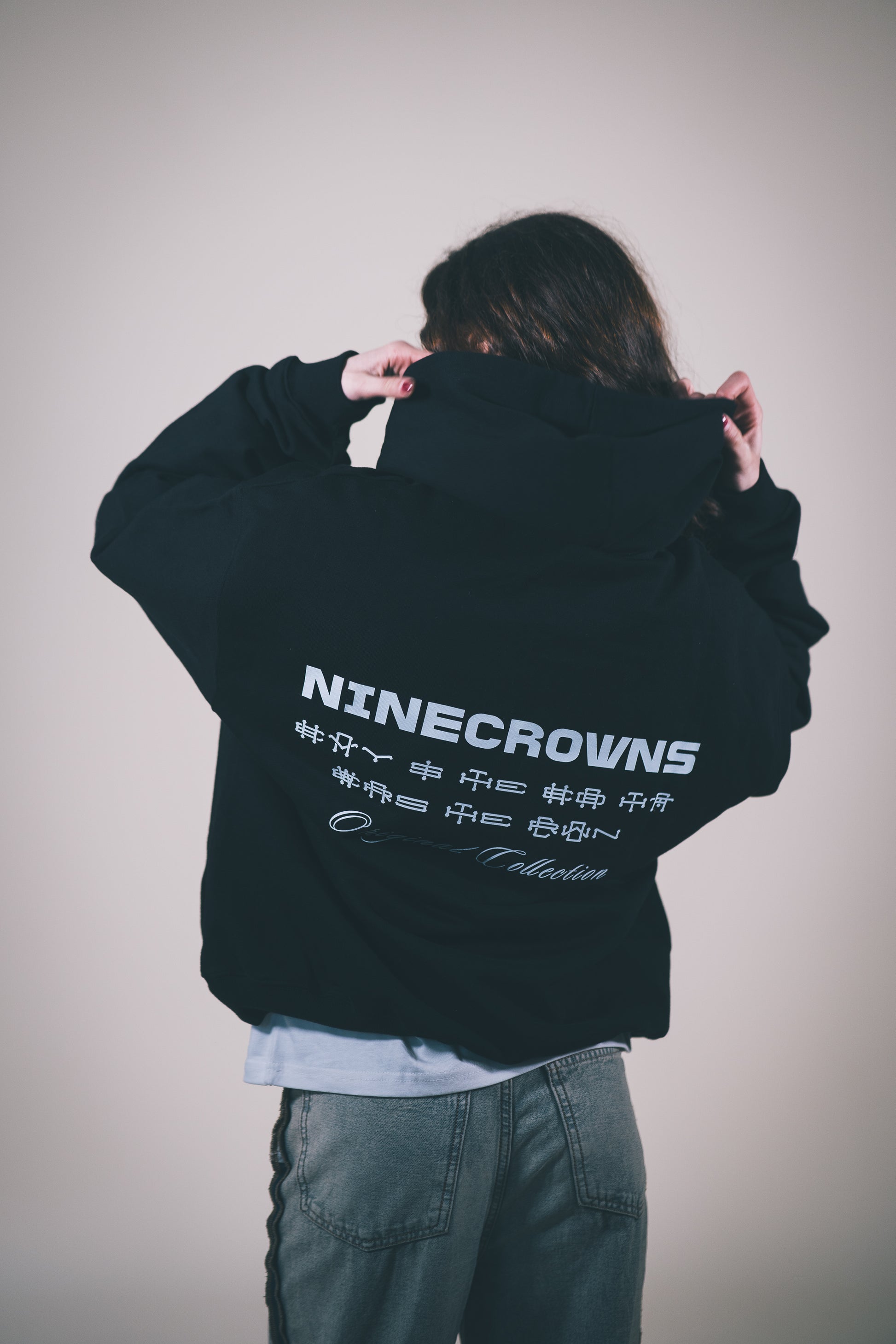 The Code Luxury Oversized Graphic Hoodie
