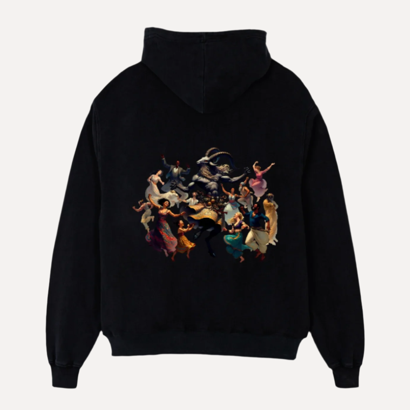 Dance of the Damned Luxury Oversized Graphic Hoodie