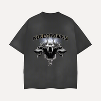 Warden of the Nine T-Shirt – Retro-Inspired Vintage Wash Bold Design