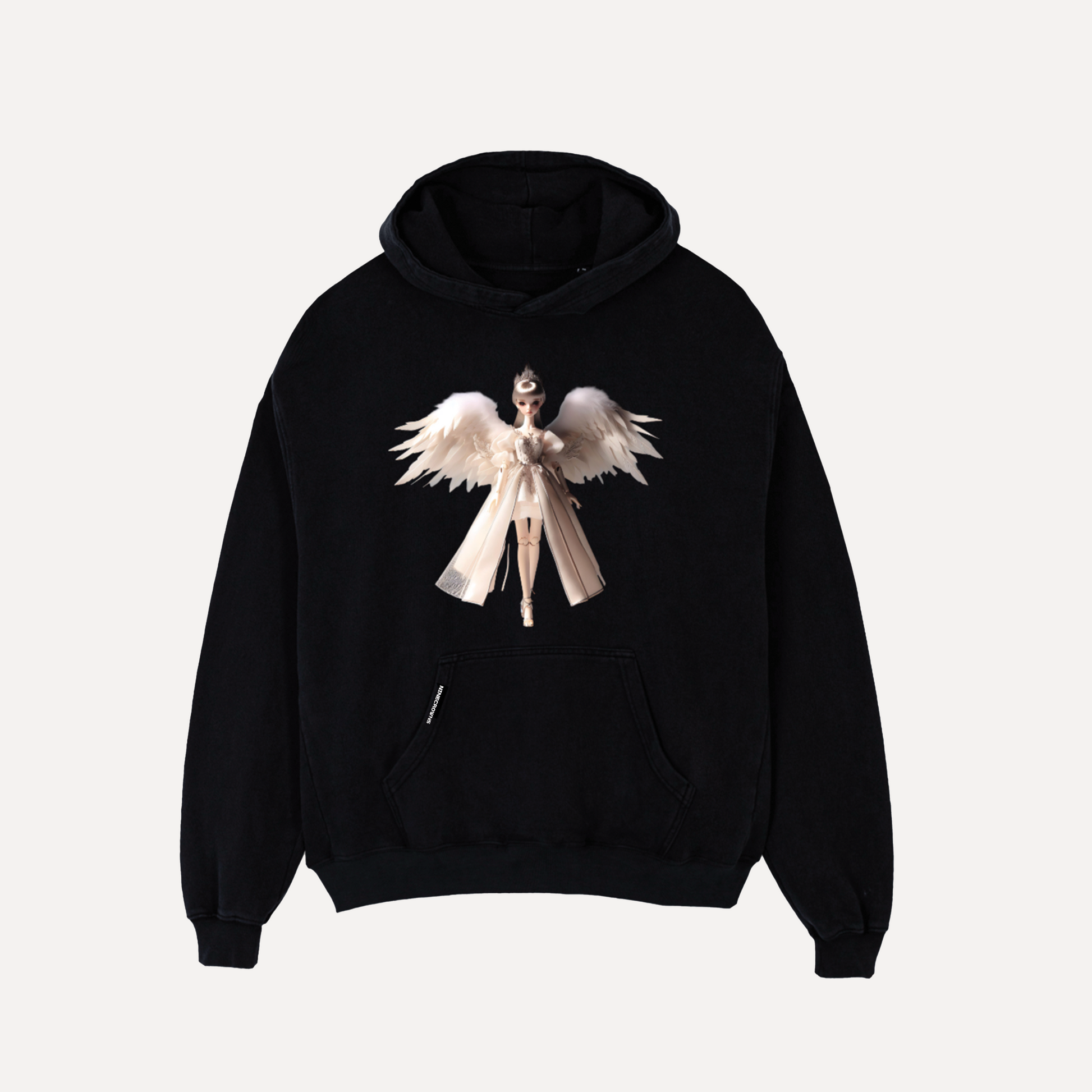Fallen Grace Luxury Oversized Graphic Hoodie