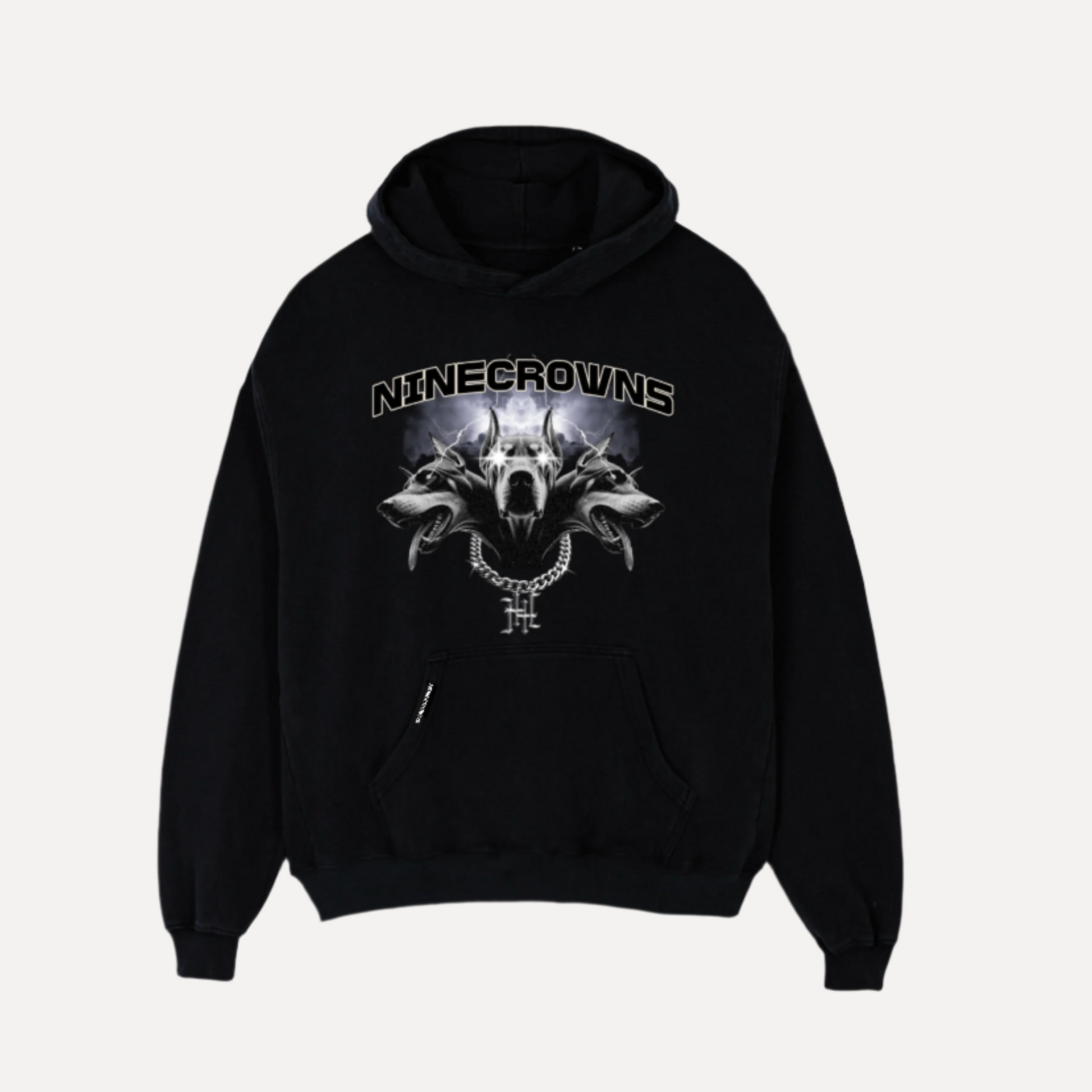 Warden of the Nine Luxury Oversized Graphic Hoodie